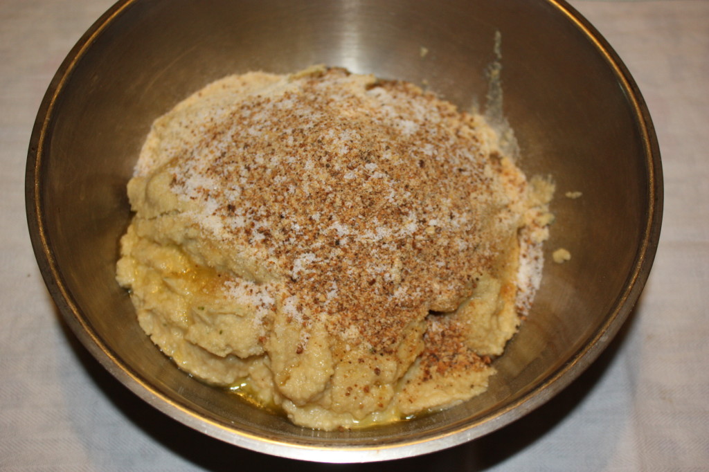falafel al forno - ceci frullati