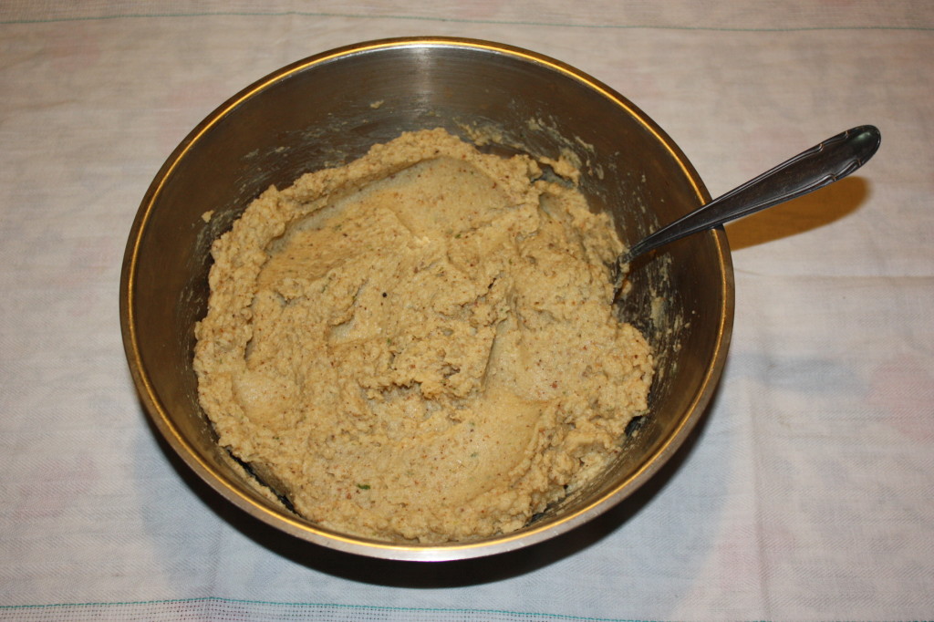 falafel al forno - ceci frullati