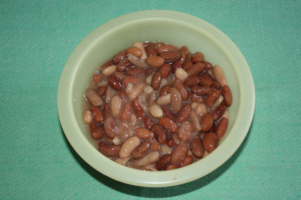 penne con crema di fagioli e pomodori appassiti - fagioli cotti