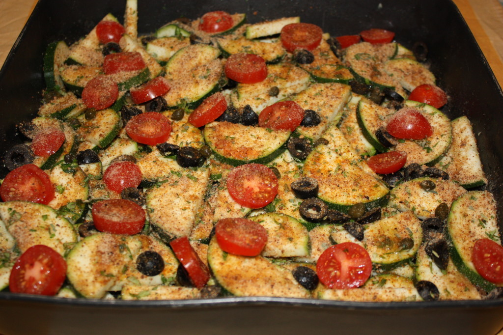 zucchine alle erbe aromatiche - infornare