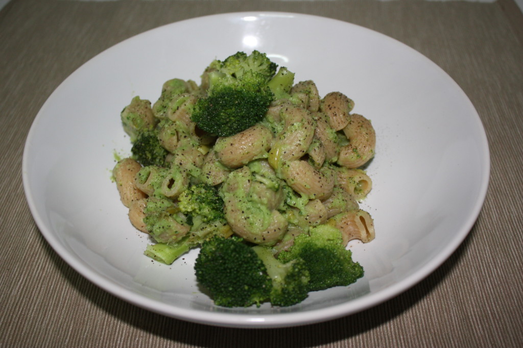 pipe con broccoli e porri - piatto finito