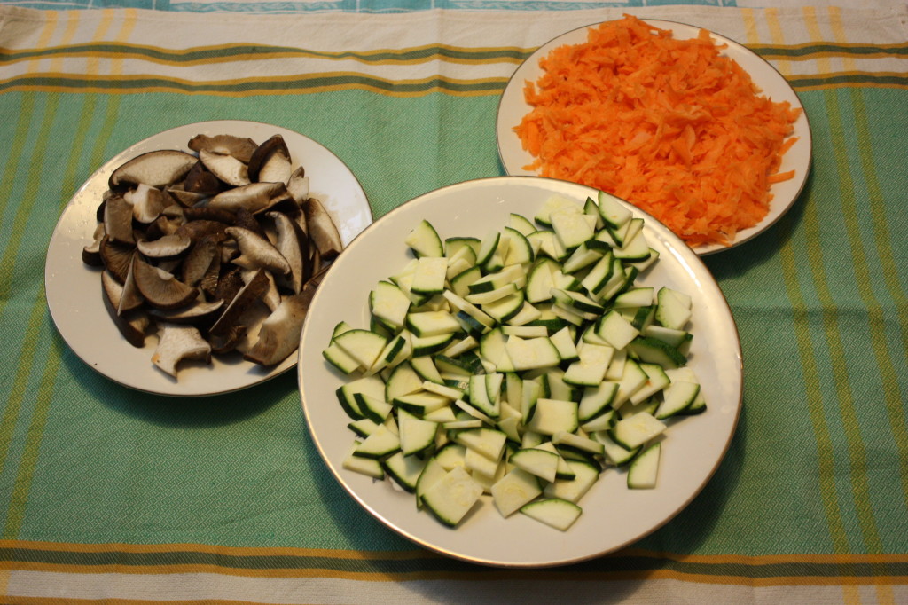 cous cous alle verdure - tagliare le verdure