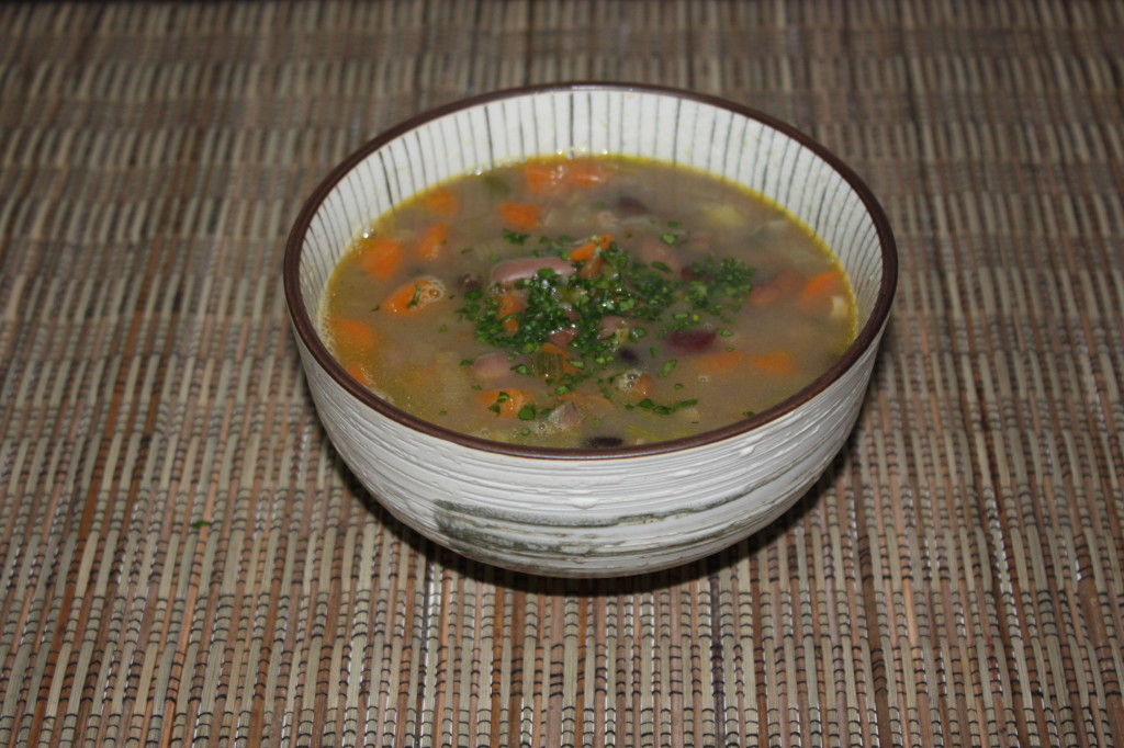 zuppa di farro - piatto finito