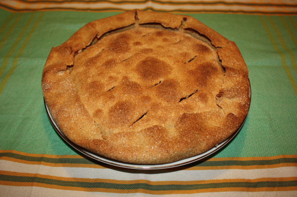 torta salata con tofu e verdure - servire