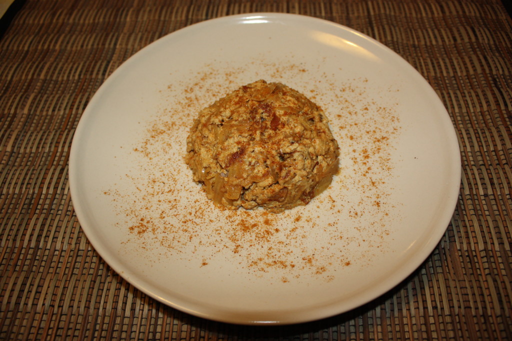 tofu strapazzato al curry - piatto finale