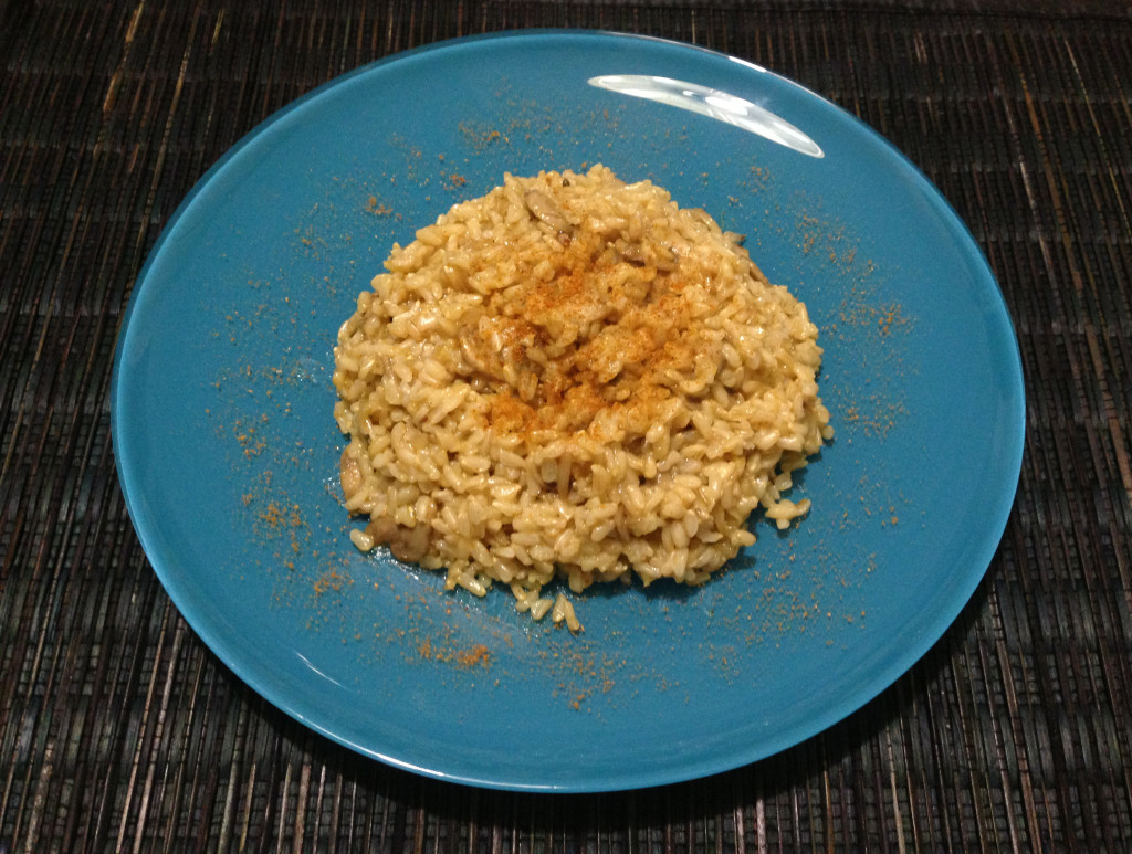 riso al curry con funghi - piatto finale