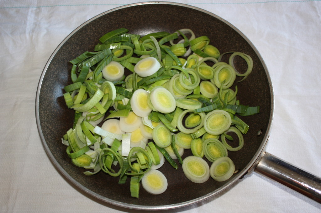 fusilli con crema di verdure - saltare i porri