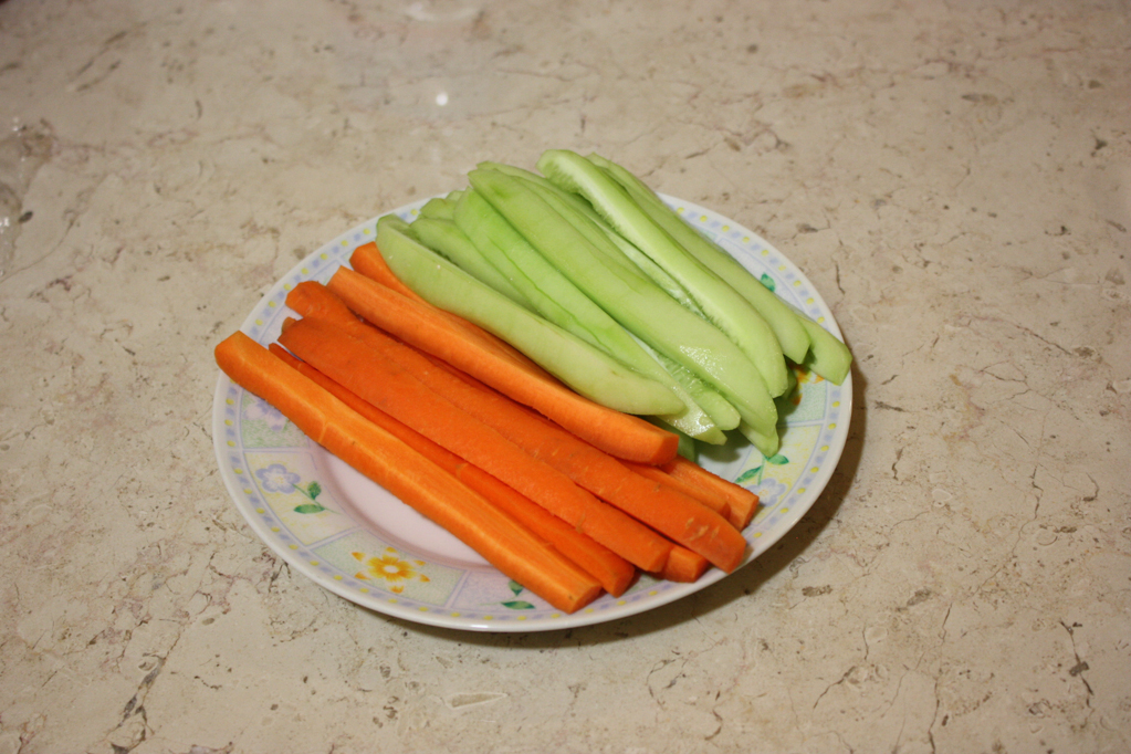 sushi - tagliare le verdure