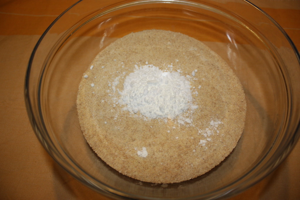 muffin salati - unire ingredienti secchi
