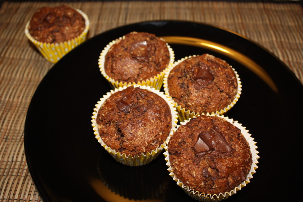 muffin vegan al cioccolato e cocco - muffin pronti