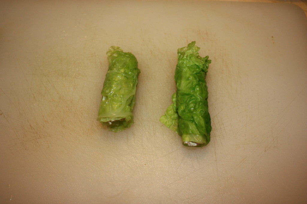 rotolini di verza ripieni - creare i rotolino
