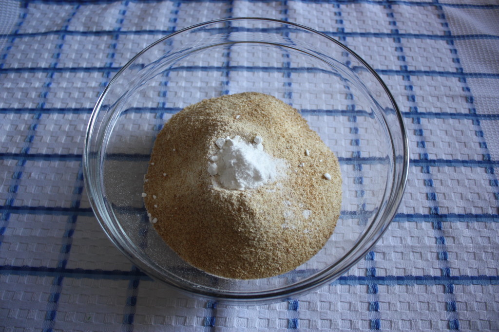 torta all'arancia - ingredienti secchi