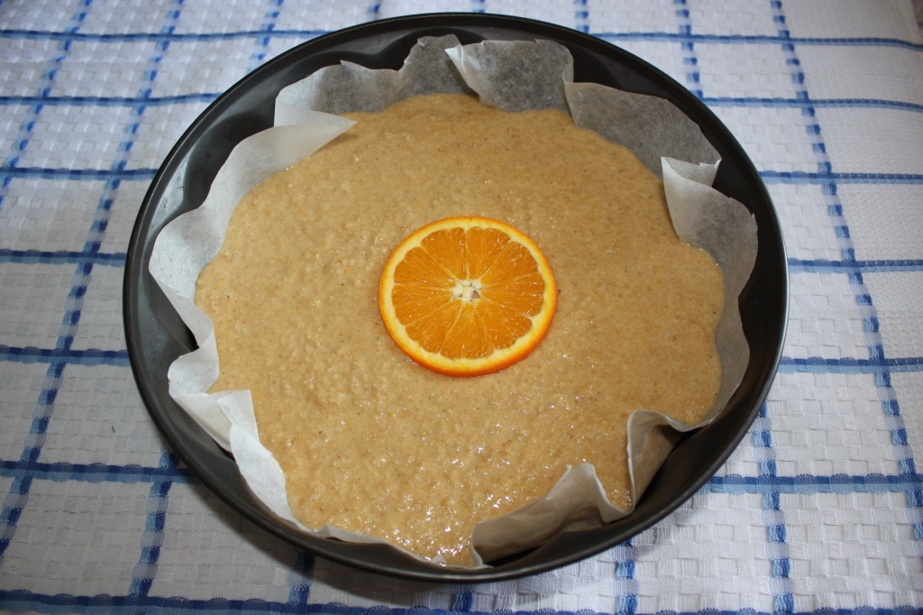 torta all'arancia - infornare