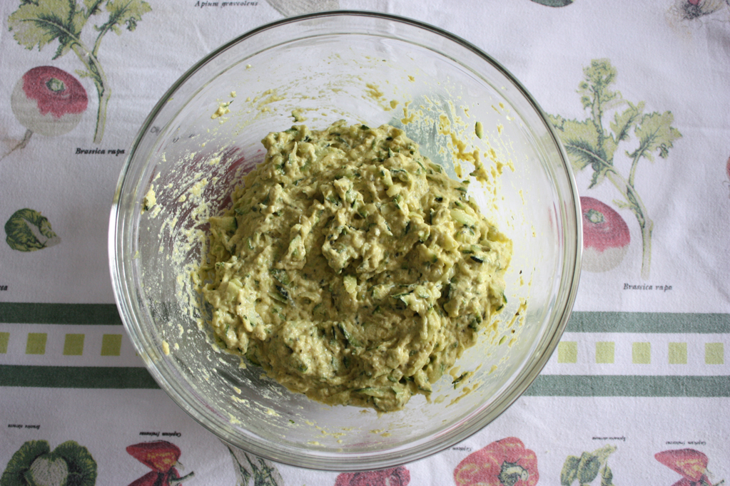 frittelle di zucchine al forno - pastella