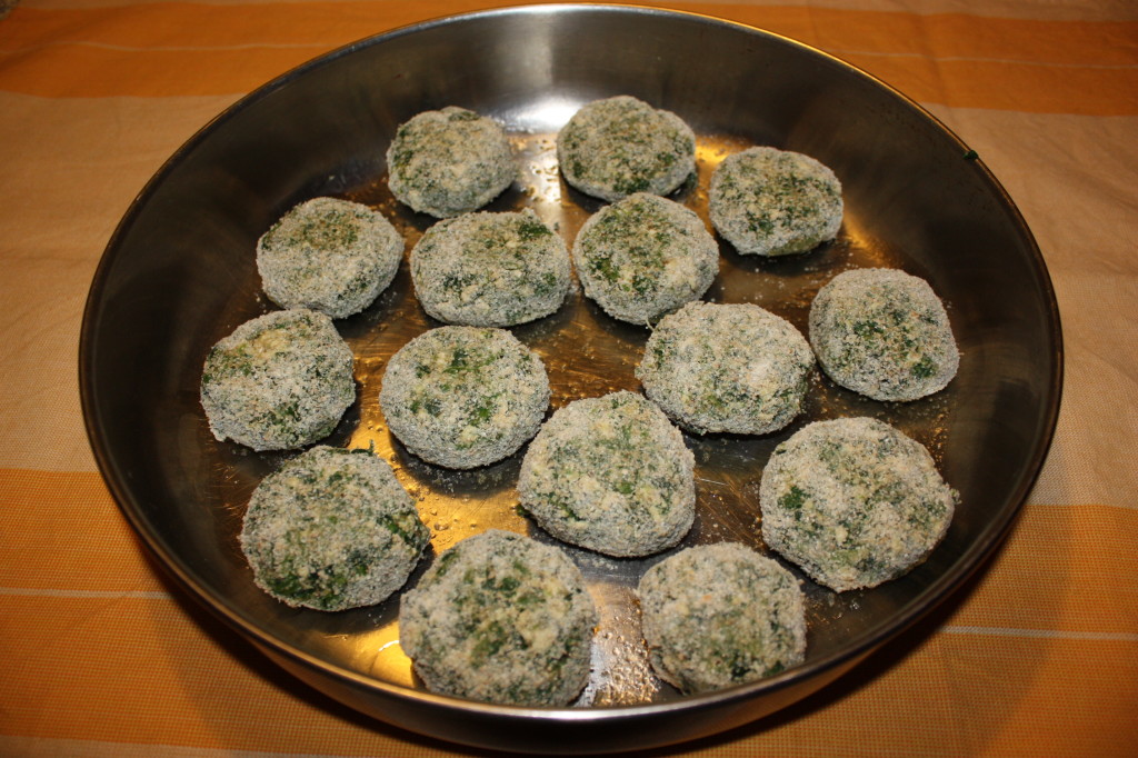 polpette di spinaci e tofu - infornare