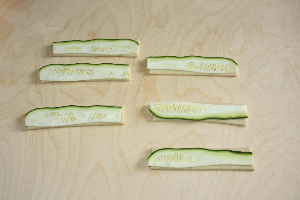 girelle alle verdure - adagiare le zucchine