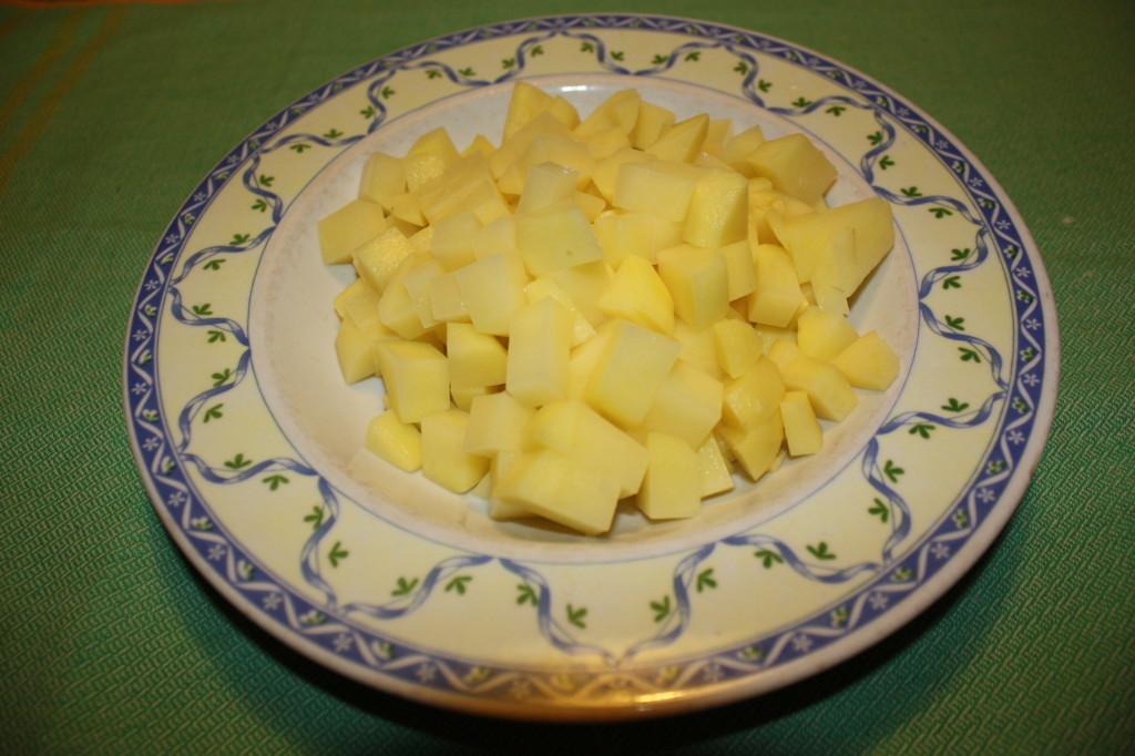 fagottini di verdure - cubetti di patate