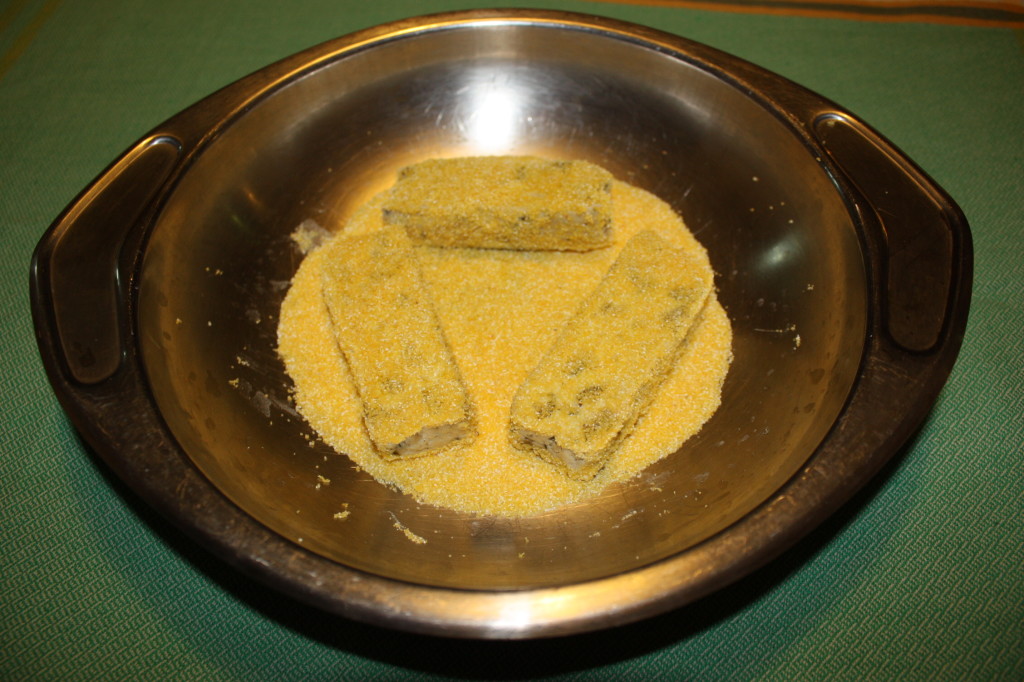 bastoncini di tofu croccanti - impanare il tofu