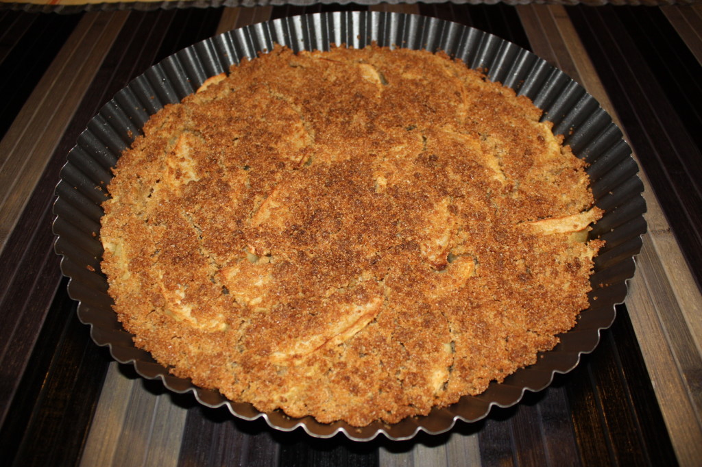 apple crumble vegan - torta pronta