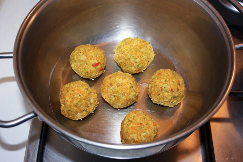 polpette di soia al sugo - saltare in pentola