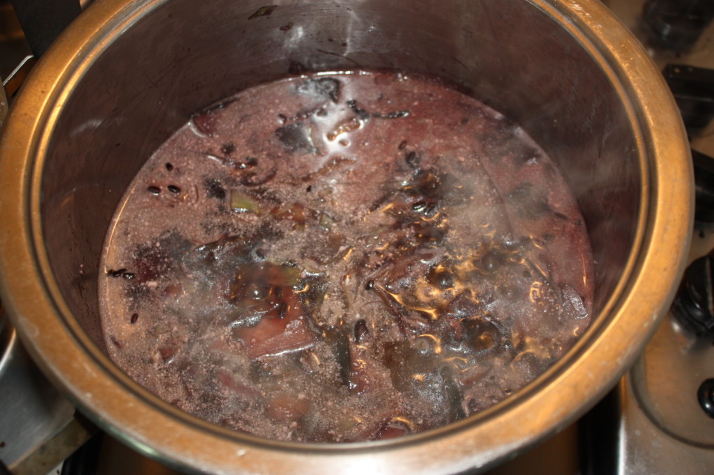 riso venere con funghi, carciofi e mela - cuocere il riso