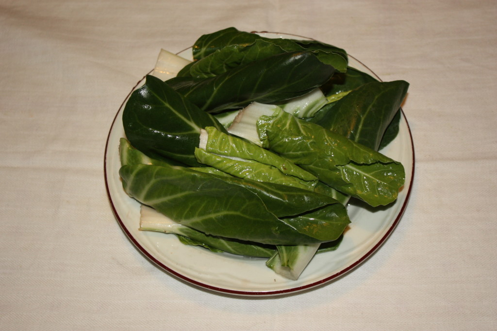 bietole con salsa agrodolce - lavare le bietole