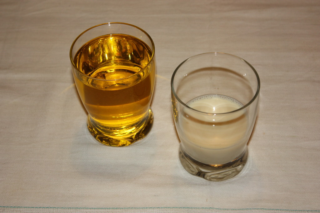 maionese vegan - misurare olio e latte