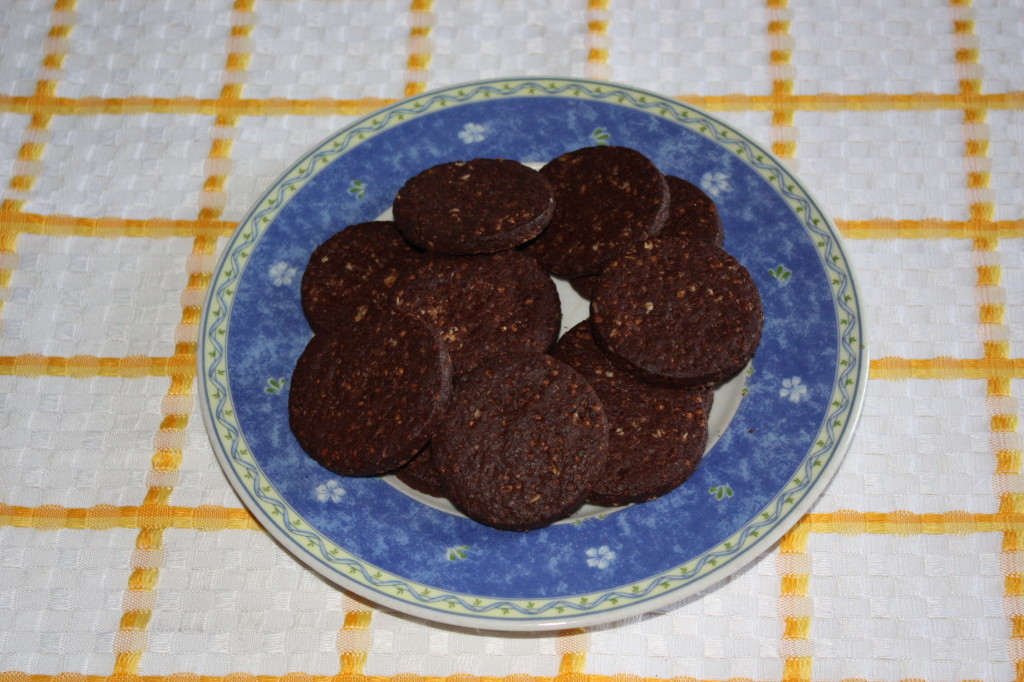 cheescake vegan al cioccolato - biscotti secchi