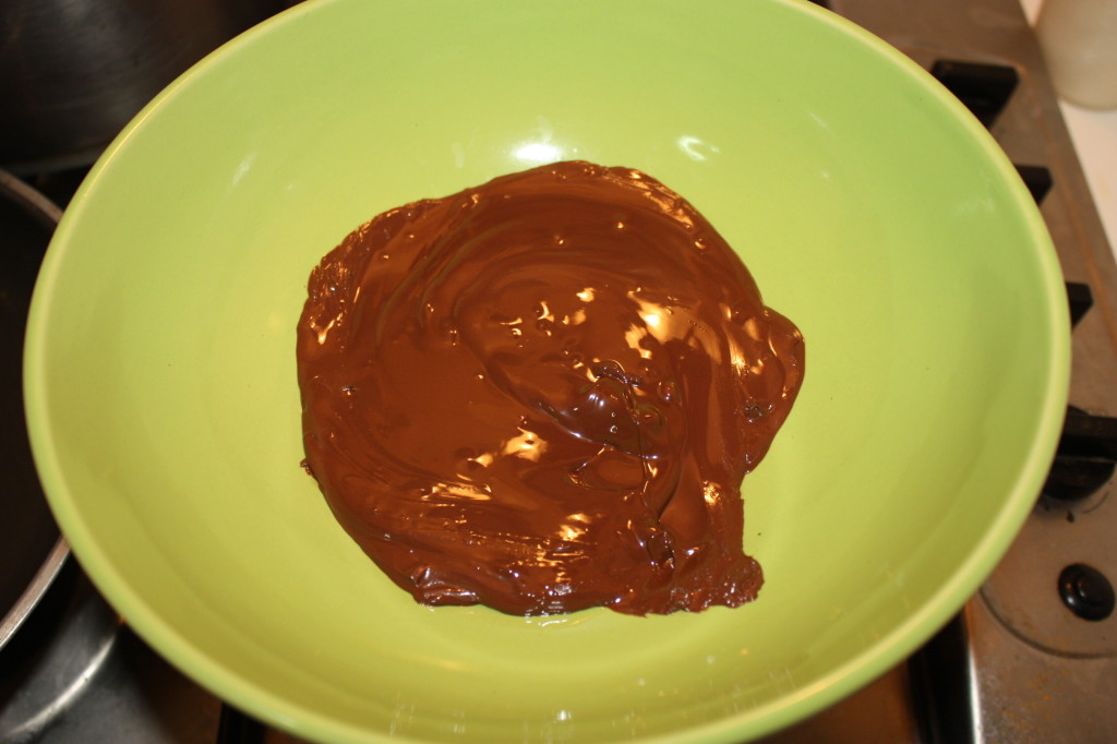 cheescake vegan al cioccolato - cioccolato fuso