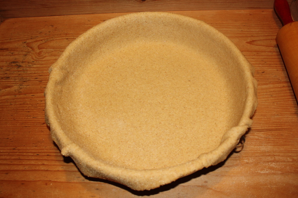crostata di verdure - stendere l'impasto
