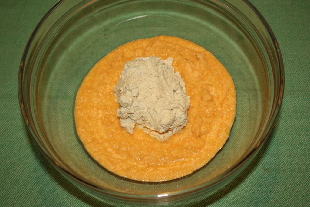 crocchette di miglio - unire verdure e tofu