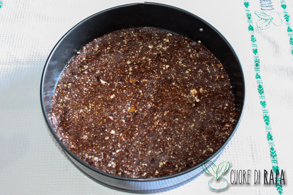 cheesecake alla menta e cioccolato - base torta