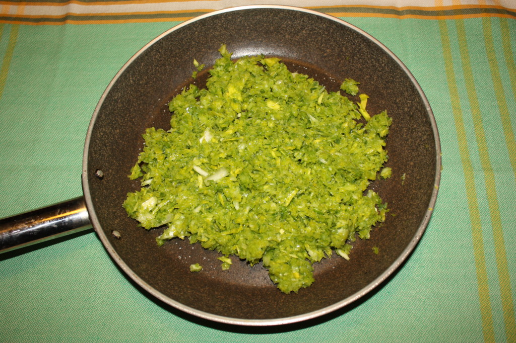 cous cous ai porri - frullare i porri