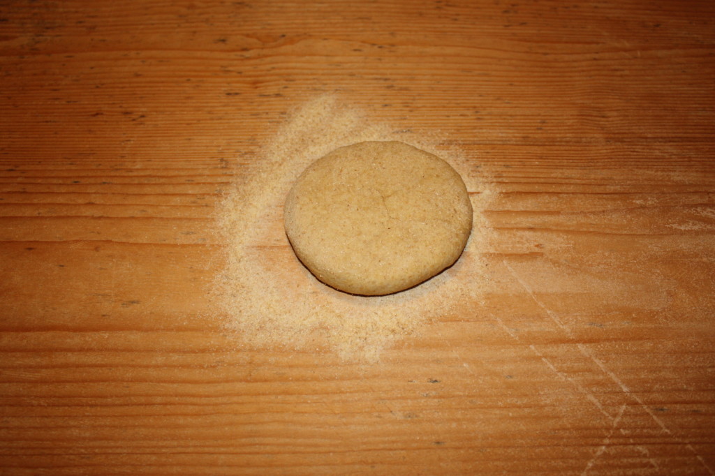 piadine integrali - formare palline da lavorare