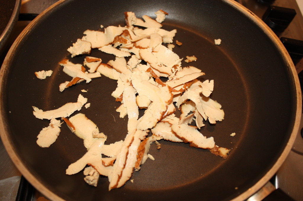 kebab vegan - saltare il tofu