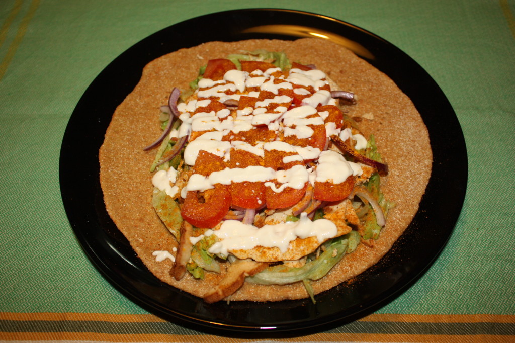kebab vegan - farcire con yogurt