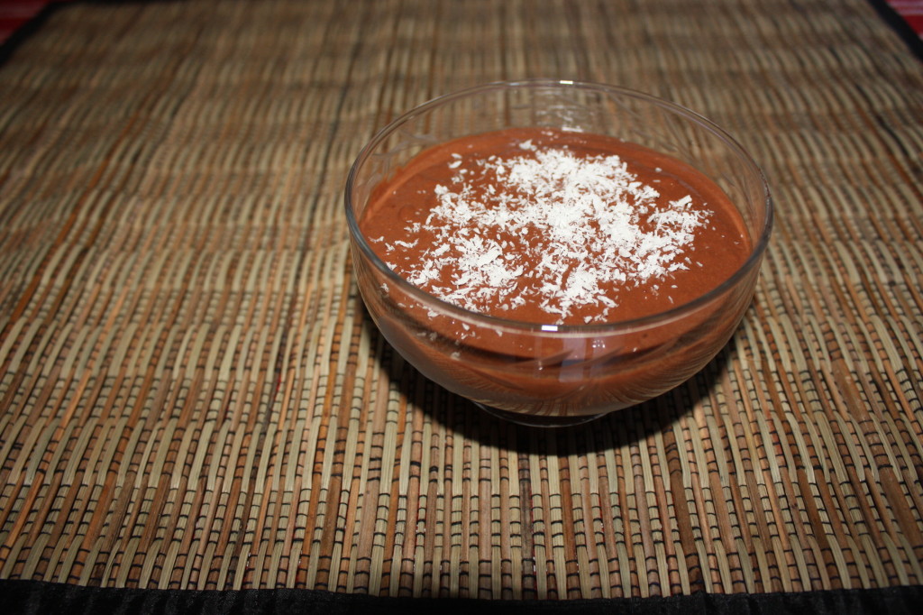 mousse al cioccolato e cocco - piatto pronto