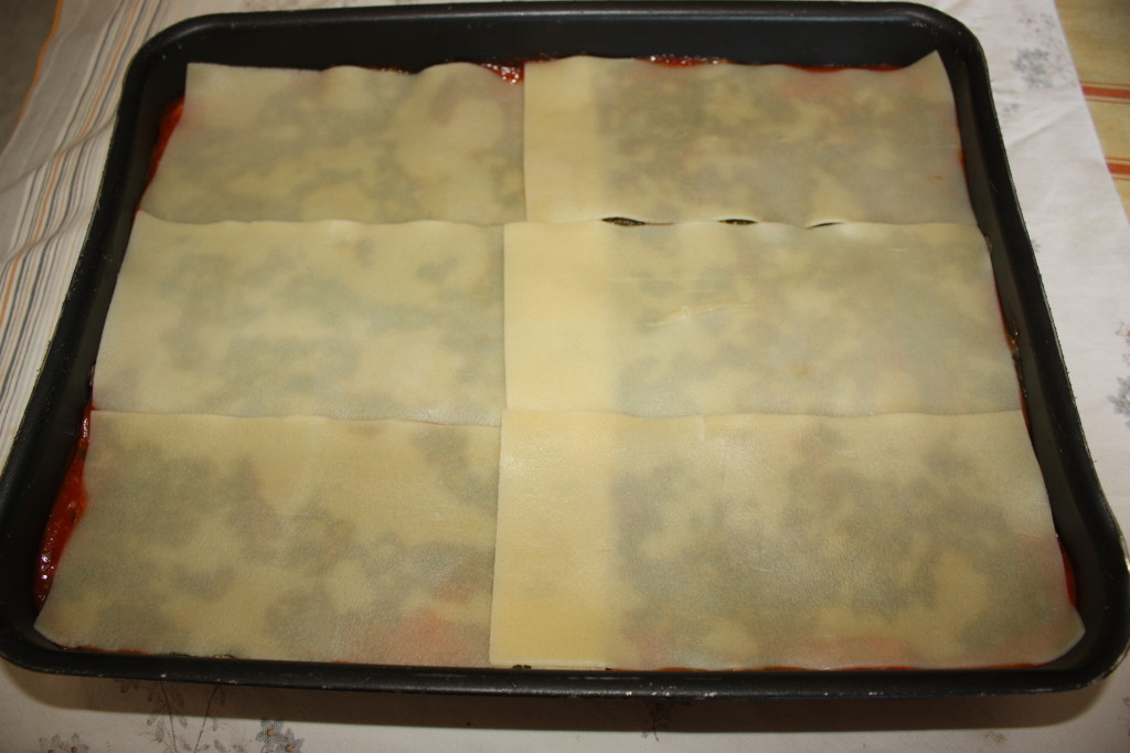 lasagna agli spinaci - terzo strato