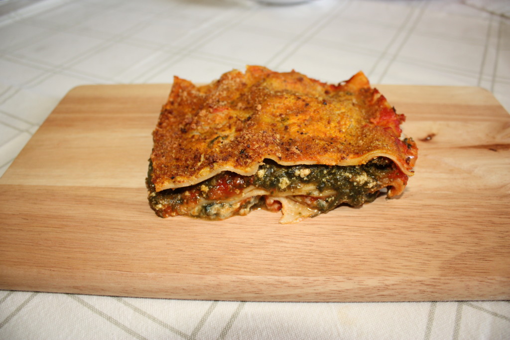 lasagna agli spinaci - piatto pronto