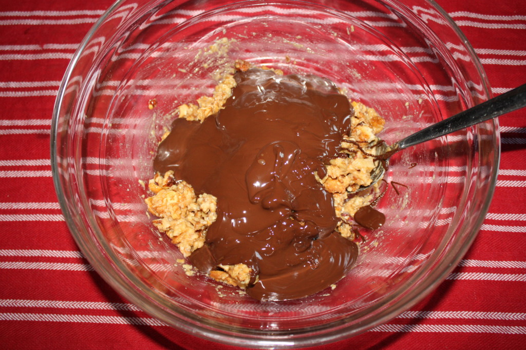 salame al cioccolato - aggiungere il cioccolato