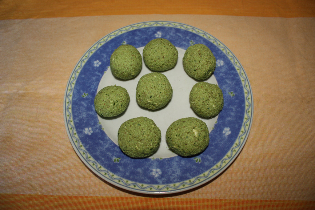 palline ai broccoli - creare delle palline