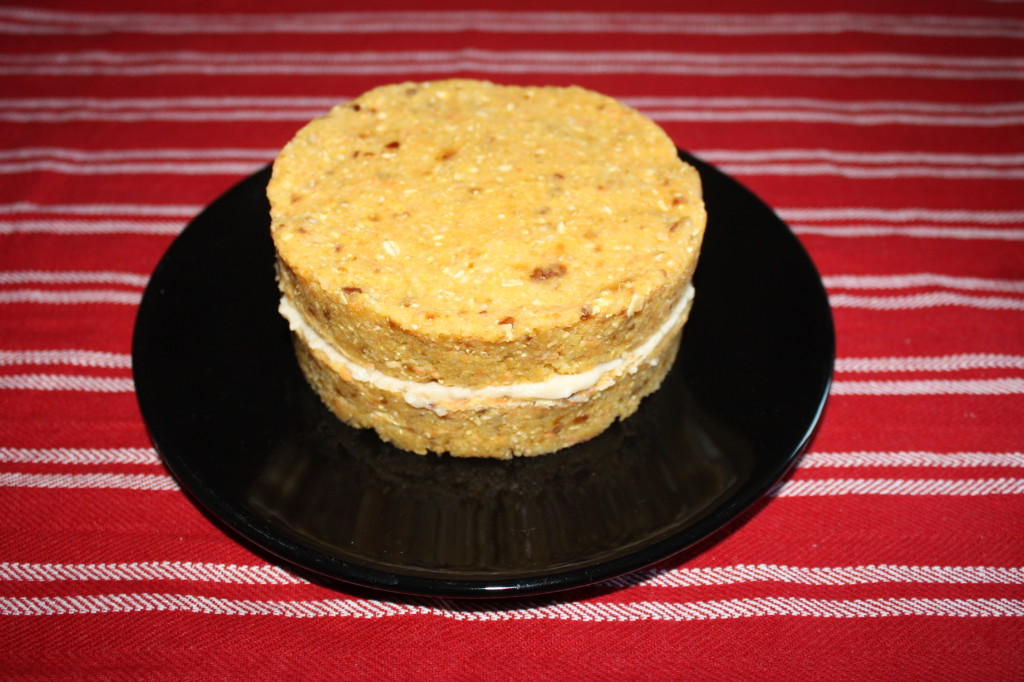 tortino di carote e mandorle con glassa di anacardi - creare il secondo disco