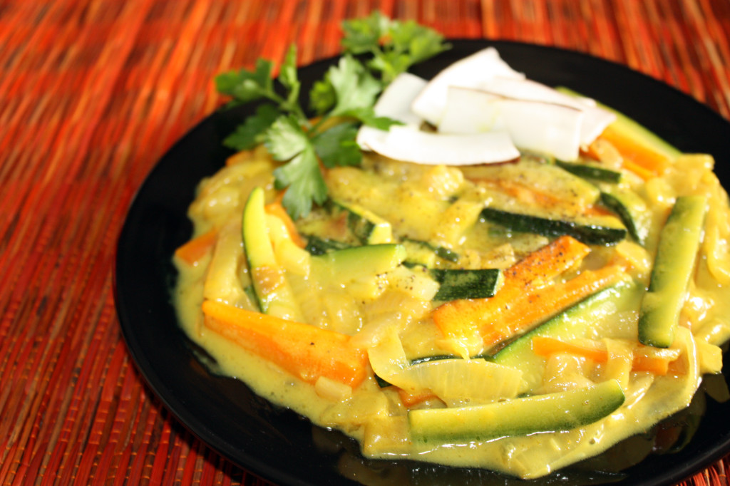 verdure al latte di cocco - piatto pronto