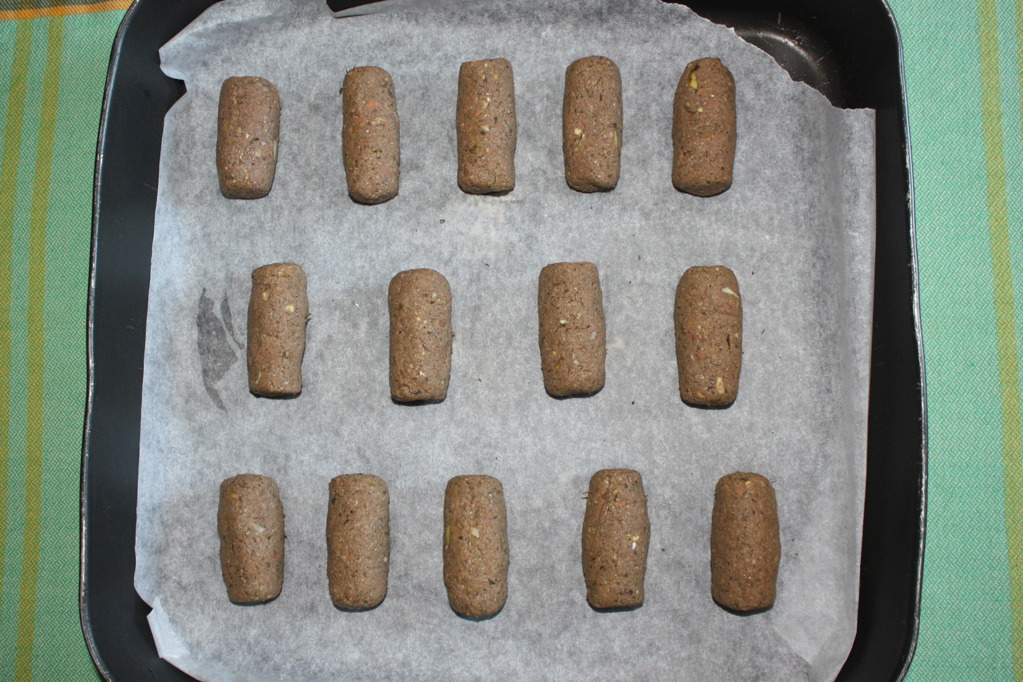 crocchette di carciofi - infornare le crocchette