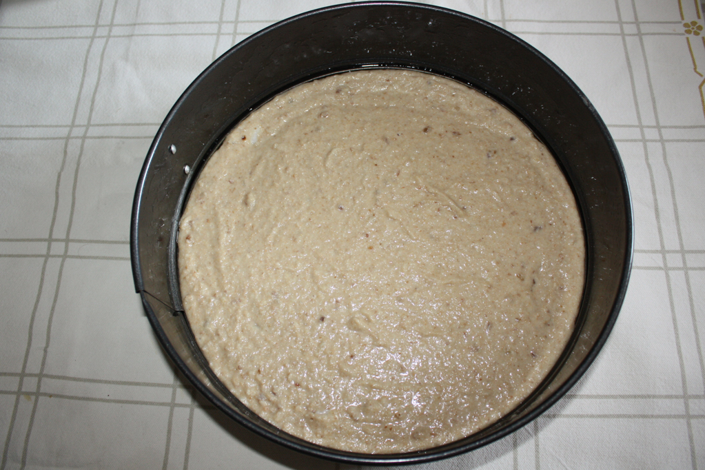 torta di mele e ciliegie - fondo torta