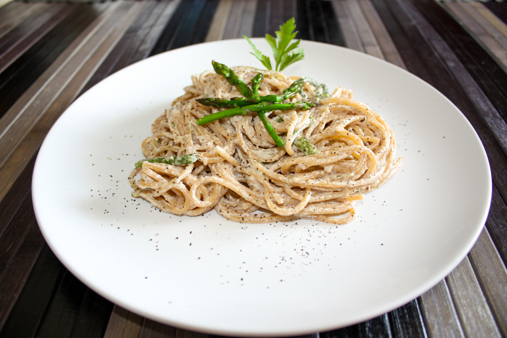 Spaghetti Con Asparagi E Pesto Di Noci – Piatto Pronto