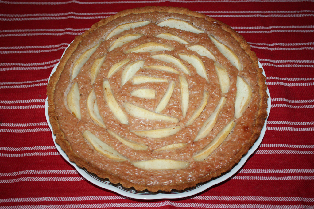 torta di riso e pere - torta cotta