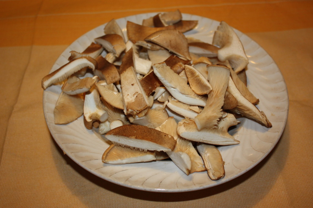 cous cous - taglio i funghi