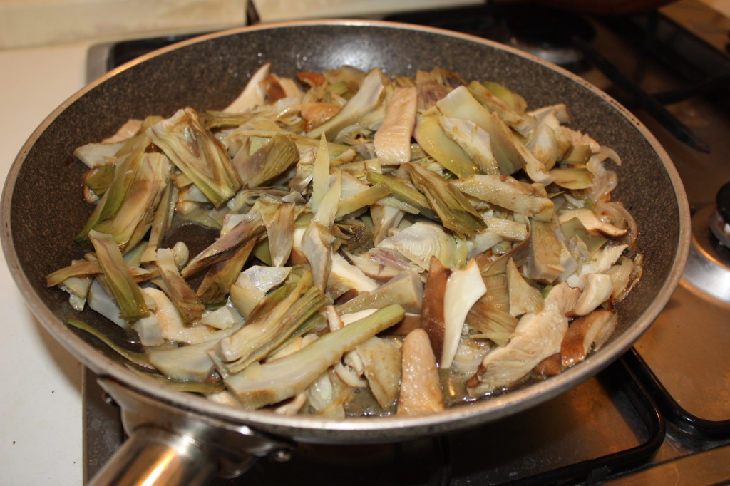 aggiungo i carciofi