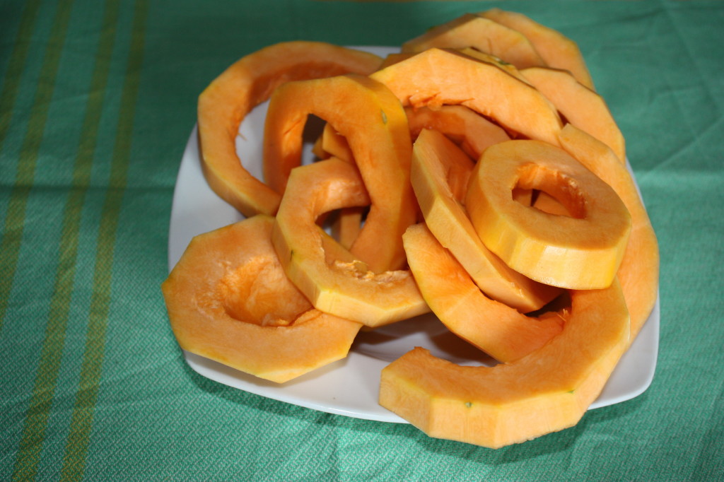 zucca gratinata - taglio la zucca